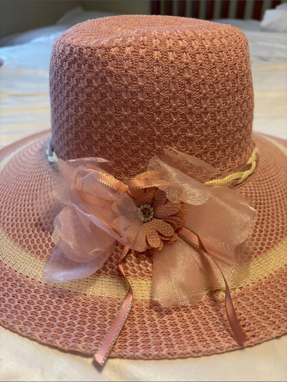 Sun Shade Hat for beach pool or tea parties! - Picture 2 of 3